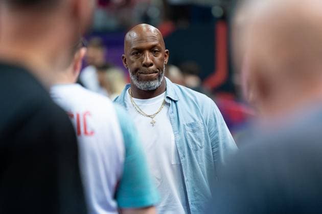 Poland v Israel: Group D - FIBA EuroBasket 2025 Chauncey Billups, head coach for the Portland Trail Blazers and former NBA, Basketball Herren, USA player, attends the FIBA EuroBasket match between Poland and Israel in Katowice, Poland, on August 30, 2025. This is a European Basketball Championship game, group phase, Group D competition in Spodek Arena. Katowice Poland  Copyright: xMarcinxGolbax originalFilename:golba-polandvi250830_np3Hs.jpg