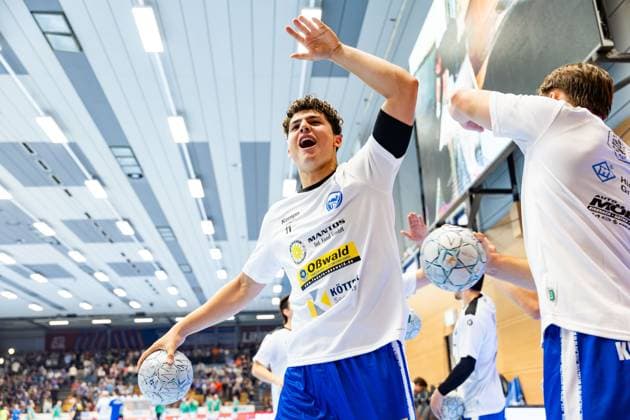 30 08 2025, GER, Handball, Men, Season 25 26, Daikin 1 Bl, 1 Matchday ThSV Eisenach SC DHfK Leipzig Gian Attenhofer ThSV Eisenach,11 99817 Eisenach Werner Assmann Halle Am Sportp Thueringen Germany