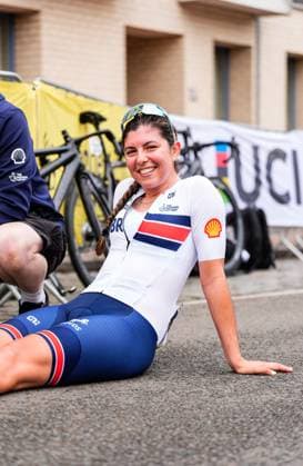 2025 UCI Para-cycling Road World Championships Picture by Olly Hassell SWpix.com - 31 08 2025 - Cycling - 2025 UCI Para-cycling Road World Championships - Ronse, Flanders, Belgium - Women B Road Race - Danielle Khan (Great Britain) Copyright: x xSWpix.comx(t axPhotographyxHubxLtd)xOllyxHassell SWpix.comx SWP-3069-1544