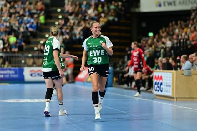 Handball I Women I Season 2025 2026 I 1 HBF I 1 Matchday I VfL Oldenburg BSV Sachsen Zwickau I 30 08 2025 Jenny Behrend 30, VfL Oldenburg Oldenburg EWE Arena Niedersachsen Germany Copyright: xLobeca FelixxSchlikisx