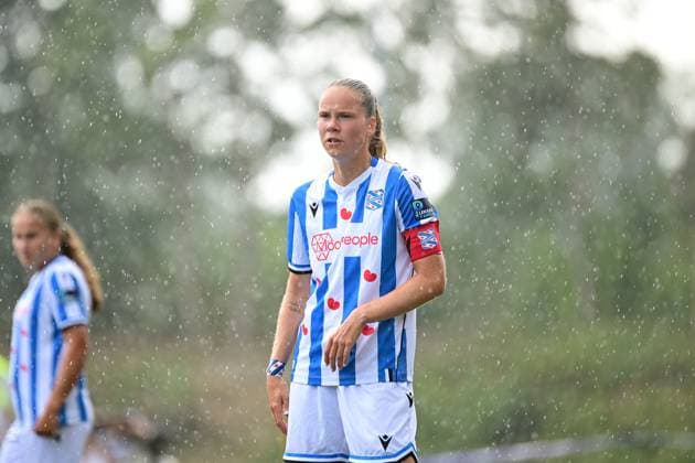 Soccer I Women I Season 2025 2026 I Test match I Hamburger SV SC Heerenveen I 30 08 2025 Fenna Meijer 3, SC Heerenveen Women Varel Obenstroh, A Place Lower Saxony Germany Copyright: xLobeca FelixxSchlikisx