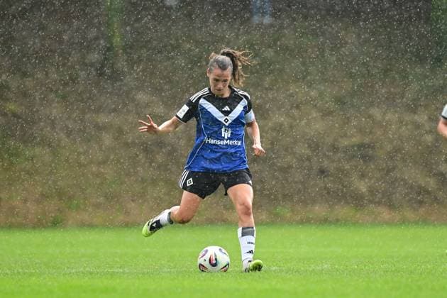 Soccer I Women I Season 2025 2026 I Test match I Hamburger SV SC Heerenveen I 30 08 2025 Pauline Annette Machtens 28, Hamburger SV Varel Obenstroh, A Place Lower Saxony Germany Copyright: xLobeca FelixxSchlikisx