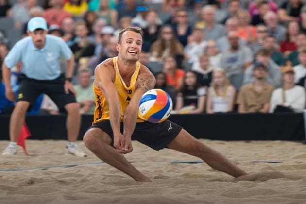 Beach Pro Tour Elite 16 Hamburg, 31 08 2025 Yorick de Groot Player No 2, NED Beach Pro Tour Elite 16 Hamburg on 31 08 2025 Copyright: xBEAUTIFULxSPORTS PeterxWeberx