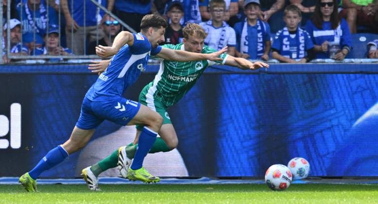 31 08 2025 Soccer Season 2025 2026 2 Soccer Bundesliga 04 Matchday 1 FC Magdeburg FCM SpVgg Greuther Fürth Kleeblatt Sportfoto Zink xwoxzix DFL regulations prohibit any use of photographs as image sequences and or quasi video only for editorial use Alexander Nollenberger 17, 1 FC Magdeburg FCM Jannik Dehm 23, SpVgg Greuther Fürth