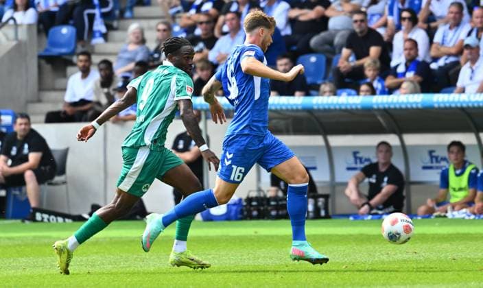 31 08 2025 Soccer Season 2025 2026 2 Soccer Bundesliga 04 Matchday 1 FC Magdeburg FCM SpVgg Greuther Fürth Kleeblatt Sportfoto Zink xwoxzix DFL regulations prohibit any use of photographs as image sequences and or quasi video only for editorial use Noel Futkeu 9, SpVgg Greuther Fürth Marcus Mathisen 16, 1 FC Magdeburg FCM