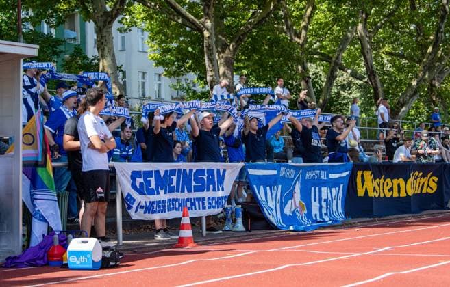 Soccer, Women, Season 2025 2026, Regionalliga Nordost 1 Matchday , Türkiyemspor Berlin Hertha BSC, Fans of Hertha, 31 08 2025, Copyright: xSebastianxRäppold MatthiasxKochx