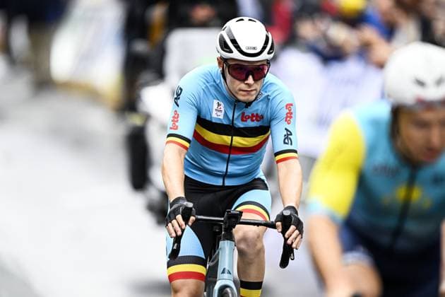 Belgium Nicolas Baltus (MC4) pictured in action during the UCI Para-cycling Road World Championships, Sunday 31 August 2025, in Ronse. The UCI Para-Cycling Road World Championships take place from 28 to 31 Augustus in Ronse. JASPERxJACOBS  x132933742x