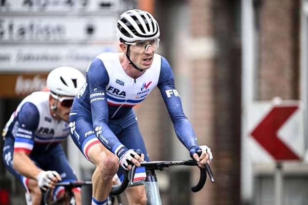 France Mattis Lebeau (MC4) pictured in action during the UCI Para-cycling Road World Championships, Sunday 31 August 2025, in Ronse. The UCI Para-Cycling Road World Championships take place from 28 to 31 Augustus in Ronse. JASPERxJACOBS  x132935301x