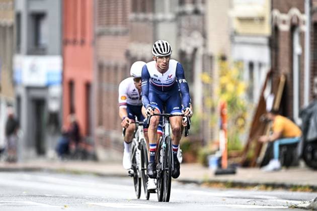 France Mattis Lebeau (MC4) pictured in action during the UCI Para-cycling Road World Championships, Sunday 31 August 2025, in Ronse. The UCI Para-Cycling Road World Championships take place from 28 to 31 Augustus in Ronse. JASPERxJACOBS  x132935310x