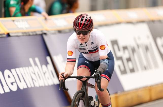 2025 UCI Para-cycling Road World Championships Picture by John Clifton SWpix.com - 31 08 2025 - Cycling - 2025 UCI Para-cycling Road World Championships - Ronse, Flanders, Belgium - Women C4-5 Road Race - Morgan Newberry (Great Britain) Copyright: x xSWpix.comx(t axPhotographyxHubxLtd)xJohnxClifton SWpix.comx SWP-3069-1798