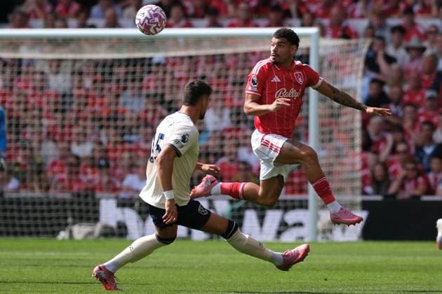 Morgan Gibbs-White of Nottingham Forest seen in action during the Premier league football match between Nottingham Forest and West Ham Utd at City Ground in Nottingham. Copyright: xPaulxBonser SportsxPressxPhotox Sportspressphoto_SPR18944