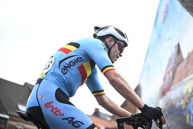 Belgium Nicolas Baltus (MC4) pictured in action during the UCI Para-cycling Road World Championships, Sunday 31 August 2025, in Ronse. The UCI Para-Cycling Road World Championships take place from 28 to 31 Augustus in Ronse. JASPERxJACOBS  x132939674x
