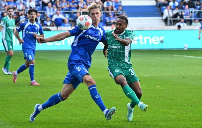 31 08 2025 Soccer Season 2025 2026 2 Soccer Bundesliga 04 Matchday 1 FC Magdeburg FCM SpVgg Greuther Fürth Kleeblatt Sportfoto Zink xwoxzix DFL regulations prohibit any use of photographs as image sequences and or quasi video only for editorial use Luka Hyryläinen 38, 1 FC Magdeburg FCM Julian Green 37, SpVgg Greuther Fürth