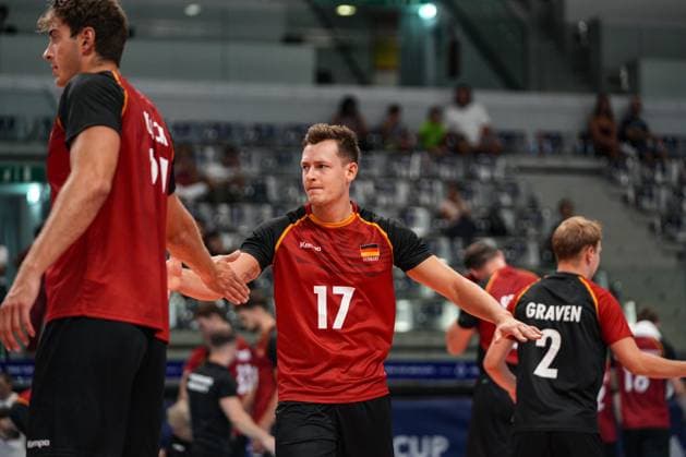 Zimmermann Jan (GER) in action during 2025 FIPAV Cup Men - Turkiye vs Germany, International volleyball match in Turin, Italy, August 31 2025  Copyright: xSilvanoxMarcoxCesario IPAxSportx xipa-agency.netx xx IPA_63770848 IPA_Agency_IPA63770848