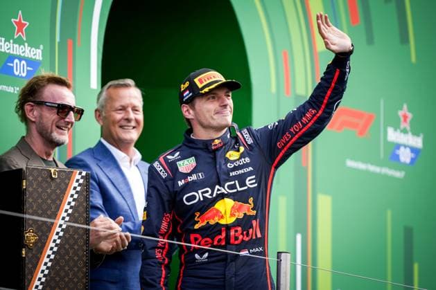 ZANDVOORT - (l-r) Bernhard van Oranje-Nassau, Van Vollenhoven, Max Verstappen (Red Bull) after the Dutch Formula 1 Grand Prix at the Zandvoort Circuit. ANP SANDER KONING F1 Grand Prix of Netherlands 2025 26 xVIxANPxSportx xxANPxIVx 534605631 originalFilename: 534605631.jpg