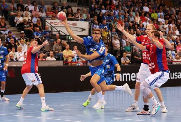 31 08 2025, Germany, Stuttgart, Handball Bundesliga season 2025 2026, TVB Stuttgart vs Hamburger SV, Antonio Serradilla TVB
