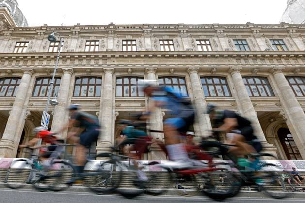 (250831) -- BUCHAREST, Aug. 31, 2025 -- Cyclists compete during the L Etape Romania by Tour de France cycling race in Bucharest, Romania, Aug. 31, 2025. (Photo by Xinhua) (SP)ROMANIA-BUCHAREST-CYCLING-L ETAPE ROMANIA BY TOUR DE FRANCE CristianxCristel 