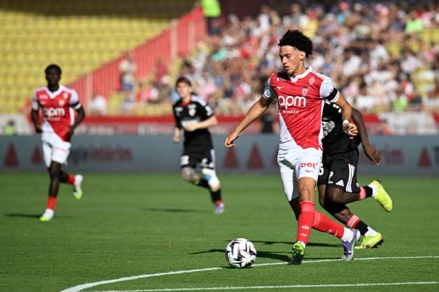 FOOTBALL : AS Monaco VS RC Strasbourg Alsace - Ligue 1 Mcdonald s - 31 08 2025 Maghnes Akliouche (ASM) - Ligue 1 Mcdonald s match between AS Monaco and Racing Club de Strasbourg Alsace on August 31, 2025 at the Louis II Stadium in Monaco. MonacoMonaco  Copyright: xWilliamxCannarellax