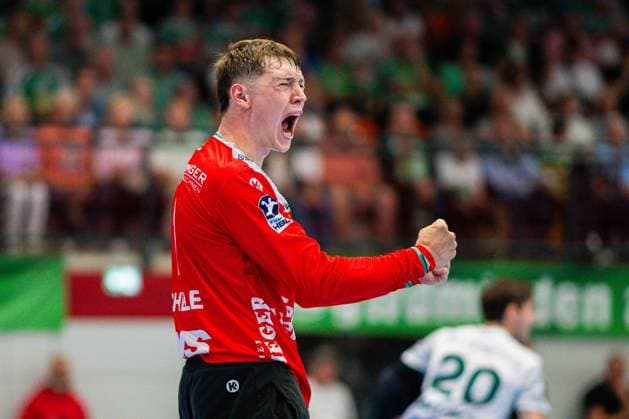 31 08 2025 Handball, 2025 2026, 1 Bundesliga, 1 Matchday, GWD Minden Frisch auf Göppingen Julian Buchele Göppingen