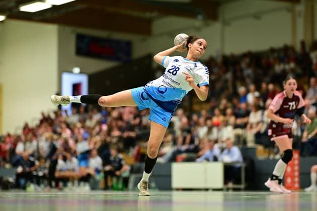 Handball I Women I Season 2025 2026 I 2 HBF I 1 Matchday I HL Buchholz 08 Rosengarten TuS Lintfort I 31 08 2025 Leonie Udaw TuS Lintfort Buchholz in der Nordheide Nordheidehalle Niedersachsen Germany Copyright: xLobeca FelixxSchlikisx