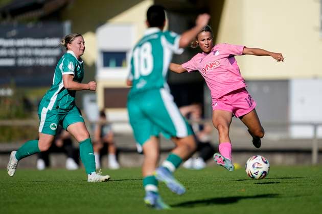 Christina Alp TSG II, 18 , scores the goal to 2 0, goal, goal success, highlight, action, action scene, 31 08 2025, St Leon Rot Germany , Soccer, Women, Regionalliga Süd, TSG 1899 Hoffenheim U20 SpVgg Greuther Fürth, 31 08 2025, St Leon Rot Germany , Soccer, Women, Regionalliga Süd, TSG 1899 Hoffenheim U20 SpVgg Greuther Fürth, DFB DFL REGULATIONS PROHIBIT ANY USE OF PHOTOGRAPHS AS IMAGE SEQUENCES AND OR QUASI VIDEO xozx
