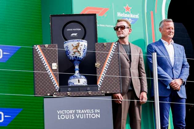 winner trophy and Bernhard van Oranje Nassau of the Netherlands looks on during the Formula 1 Heineken Dutch Grand Prix 2025 on Day 3 at Circuit Zandvoort on August 31, 2025 in Zandvoort, Netherlands Photo by Marcel ter Bals DeFodi Images