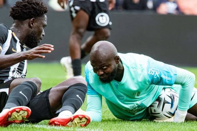 FOOTBALL : SCO Angers vs Stade Rennais - Ligue 1 - JournÃ e 3 - 31 08 2025 HervÃ Koffi (ANGERS SCO) Caelens Arcus (ANGERS SCO) AngersFrance  Copyright: xBaptistexAutissierx