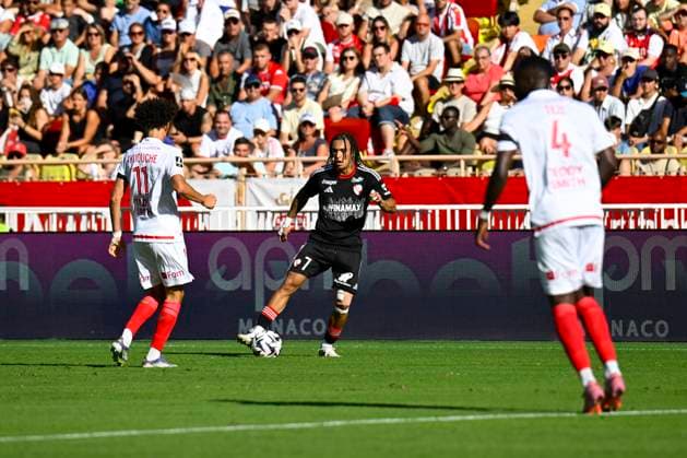 FOOTBALL : AS Monaco VS RC Strasbourg Alsace - Ligue 1 Mcdonald s - 31 08 2025 Diego Moreira (RC Strasbourg) - Ligue 1 Mcdonald s match between AS Monaco and Racing Club de Strasbourg Alsace on August 31, 2025 at the Louis II Stadium in Monaco. MonacoMonaco  Copyright: xWilliamxCannarellax