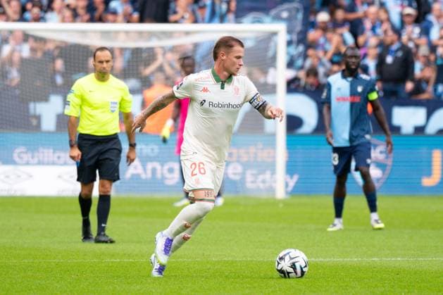 FOOTBALL : Le Havre vs Nice - Ligue 1 - 31 08 2025 Melvin BARD ( 26 - Nice ) during the Ligue 1 match between Havre AC and OGC Nice at Stade Oceane on August 31, 2025 in Le Havre, France. ( Photo by Federico Pestellini PsnewZ ) - Le HavreFrance  Copyright: xFedericoxPestellinix