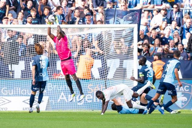 FOOTBALL : Le Havre vs Nice - Ligue 1 - 31 08 2025 Mory Diaw ( 99 - Le Havre ) during the Ligue 1 match between Havre AC and OGC Nice at Stade Oceane on August 31, 2025 in Le Havre, France. ( Photo by Federico Pestellini PsnewZ ) - Le HavreFrance  Copyright: xFedericoxPestellinix
