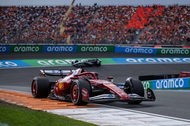 Charles Leclerc Scuderia Ferrari HP, Monaco, 16 in SF 25, NED, Formula 1 World Championship, Heineken Grand Prix of the Netherlands, Circuit Zandvoort, Race, 2025 season, 31 08 2025 NED, Formula 1 World Championship, Heineken Grand Prix of the Netherlands, Circuit Zandvoort, Race, 2025 season, 31 08 2025 Zandvoort Copyright: xEibner-Pressefoto Memmlerx EP_MMR