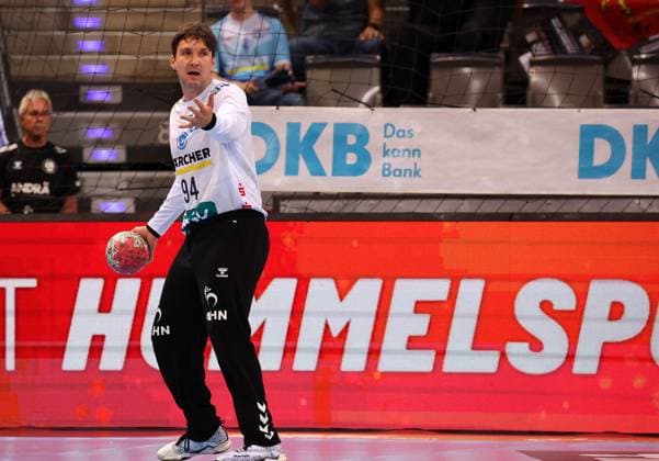 31 08 2025, Germany, Stuttgart, Handball Bundesliga season 2025 2026, TVB Stuttgart vs Hamburger SV, Daniel Rebmann TVB