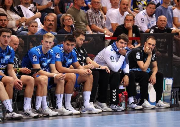 31 08 2025, Germany, Stuttgart, Handball Bundesliga season 2025 2026, TVB Stuttgart vs Hamburger SV, Disappointment TVB