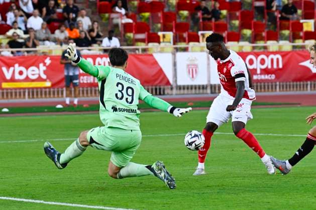 FOOTBALL : AS Monaco VS RC Strasbourg Alsace - Ligue 1 Mcdonald s - 31 08 2025 Folarin Balogun (ASM) - Ligue 1 Mcdonald s match between AS Monaco and Racing Club de Strasbourg Alsace on August 31, 2025 at the Louis II Stadium in Monaco. MonacoMonaco  Copyright: xWilliamxCannarellax