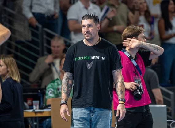 Handball, Men, Season 2025 2026, DAIKIN Handball Bundesliga 1 Matchday , Füchse Berlin Bergischer HC, Board Member Sport Stefan Kretzschmar Füchse Berlin , 31 08 2025, Copyright: xSebastianxRäppold MatthiasxKochx