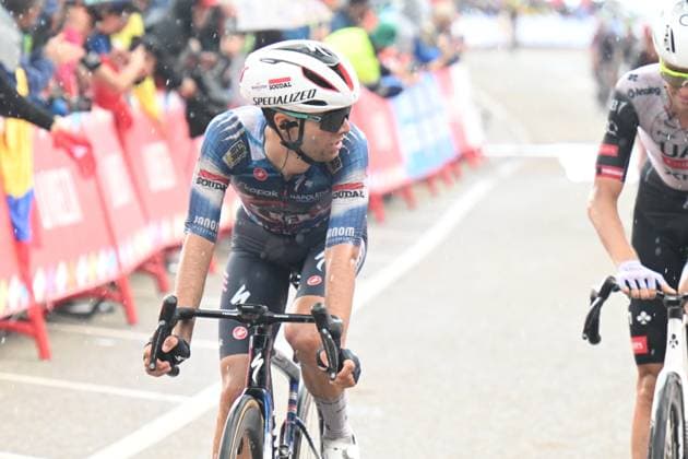 31-08-2025 Vuelta A Espana; Tappa 09 Alfaro - Estacion De Valdezcaray; 2025, Soudal - Quick Step; Lecerf, William Junior; Estacion De Valdezcaray; 