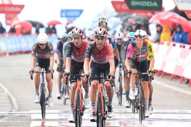 31-08-2025 Vuelta A Espana; Tappa 09 Alfaro - Estacion De Valdezcaray; 2025, Ineos Grenadiers; Sheffield, Magnus; Jungels, Bob; Estacion De Valdezcaray; 