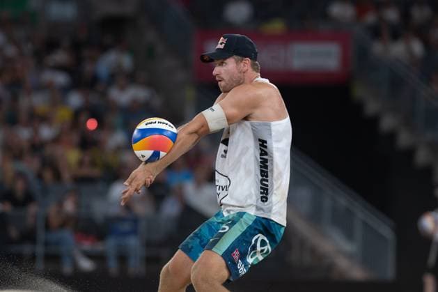 Beach Pro Tour Elite 16 Hamburg, 31 08 2025 Christian Sandlie Sorum Player 2, NOR Beach Pro Tour Elite 16 Hamburg on 31 08 2025 Copyright: xBEAUTIFULxSPORTS PeterxWeberx