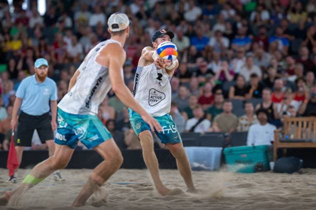 Beach Pro Tour Elite 16 Hamburg, 31 08 2025 Christian Sandlie Sorum Player 2, NOR Beach Pro Tour Elite 16 Hamburg on 31 08 2025 Copyright: xBEAUTIFULxSPORTS PeterxWeberx