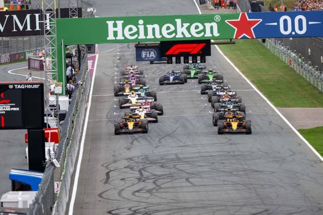 Race start, Race, Dutch Grand Prix, Motorsport, Men, Formula 1, 31 08 2025 Zandvoort Netherlands Netherlands Copyright: xkolbert-press MartinxWdziecznyx