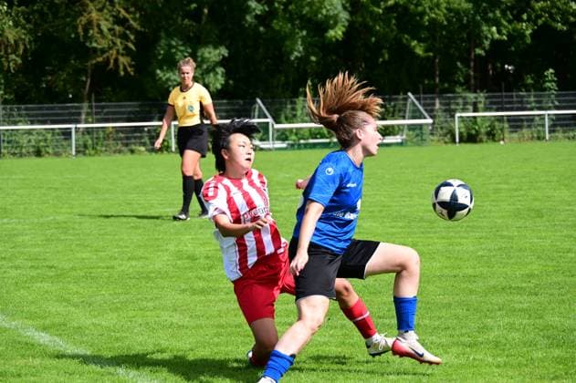 31 08 2025 xkhx Kassel Regionalliga Süd Season 2025 2026 Women KSV Hessen Kassel FFC Wacker München Hyeonju Lee and Kassel