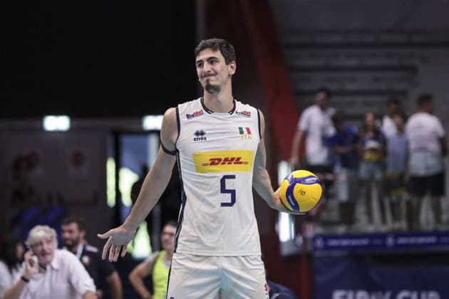 VOLLEY - Internazionali - 2025 FIPAV Cup Men - Italy vs Holland 5 Michieletto Alssandro (Italian national volleyball team) during 2025 FPhoto by IPA ABACAPRESS.COMV Cup Men - Italy vs Holland, International volleyball match in Turin, Italy, August 31 2025 Turin Italy  Copyright: xIPAxSport ABACAx
