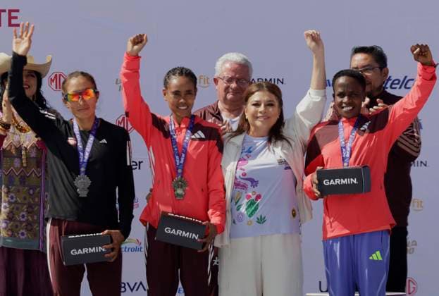XLII Telcel Marathon 2025 Mexico City Bekelech Gudeta takes first place, Lizaida Thalia Valdivia takes second place, and Ruth Jebet takes third place in the women s elite category of the XLII Telcel Marathon in Mexico City, Mexico, on August 31, 2025. Mexico City Mexico City Mexico  Copyright: xGerardoxVieyrax originalFilename:vieyra-notitle250831_np72E.jpg