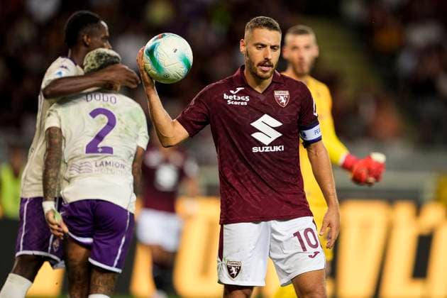TorinoÕs Nikola Vlasic during the Serie A soccer match between Torino Fc and Fiorentina at the Stadio Olimpico Grande Torino in Turin, north west Italy - August 31, 2025. - Soccer  Copyright: xFabioxFerrari LaPressex