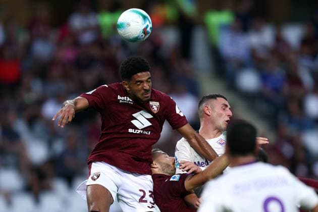 Torino Fc - ACF Fiorentina Saul Coco of Torino Fc in action during the Serie A match beetween Torino Fc and ACF Fiorentina at Stadio Olimpico on August 31, 2025 in Turin, Italy . Torino Stadio Olimpico Italy Copyright: xMarcoxCanonierox