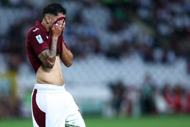 Torino Fc - ACF Fiorentina Adam Masina of Torino Fc looks dejected during the Serie A match beetween Torino Fc and ACF Fiorentina at Stadio Olimpico on August 31, 2025 in Turin, Italy . Torino Stadio Olimpico Italy Copyright: xMarcoxCanonierox