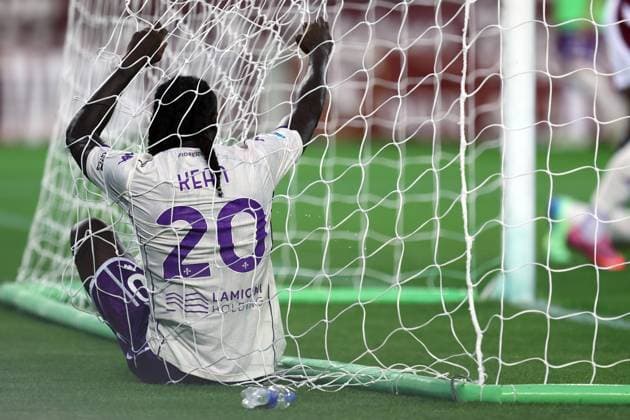 Torino Fc - ACF Fiorentina Moise Kean of Acf Fiorentina looks dejected during the Serie A match beetween Torino Fc and ACF Fiorentina at Stadio Olimpico on August 31, 2025 in Turin, Italy . Torino Stadio Olimpico Italy Copyright: xMarcoxCanonierox