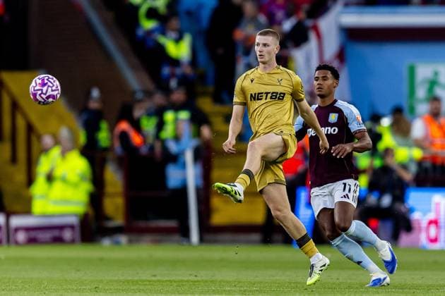 Aston Villa v Crystal Palace Premier League 31 08 2025. Crystal Palace midfielder Adam Wharton (20) plays a pass during the Premier League match between Aston Villa and Crystal Palace at Villa Park, Birmingham, England on 31 August 2025. Birmingham Villa Park West Midlands England Editorial use only DataCo restrictions apply See www.football-dataco.com , Copyright: xManjitxNarotrax PSI-22724-0036