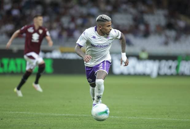Dodo of ACF Fiorentina during the Italian Serie A, 2025 26 season, football match between Torino FC and ACF Fiorentina on 31 August 2025 at Stadio Olimpico Grande Torino, Turin, Italy. Photo Nderim Kaceli  Copyright: xNderimxKaceli IPAxSportx xipa-agency.netx xx IPA_63787059 IPA_Agency_IPA63787059