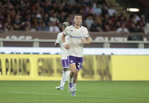 Robin Gosens of ACF Fiorentina during the Italian Serie A, 2025 26 season, football match between Torino FC and ACF Fiorentina on 31 August 2025 at Stadio Olimpico Grande Torino, Turin, Italy. Photo Nderim Kaceli  Copyright: xNderimxKaceli IPAxSportx xipa-agency.netx xx IPA_63787094 IPA_Agency_IPA63787094